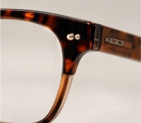 Close-up of tortoiseshell eyewear